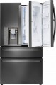 LG - 29.7 Cu. Ft. 4-Door Door-in-Door French Door Refrigerator - Black Stainless Steel