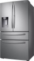 Samsung - 22.6 cu. ft. 4-Door French Door Counter Depth Refrigerator with FlexZone™ Drawer - Fingerprint Resistant Stainless Steel