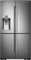Samsung - Chef Collection 24.1 Cu. Ft. Counter-Depth 4-Door Flex French Door Refrigerator with Thru-the-Door Ice and Water - Stainless Steel