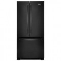 Whirlpool - 22 cu. ft. French Door Refrigerator with Humidity-Controlled Crispers - Black