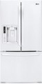 LG - 26.8 Cu. Ft. French Door Refrigerator with Thru-the-Door Ice and Water - White