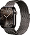 Apple Watch Series 10 (GPS+Cellular) 46mm Titanium Case with Slate Milanese Loop - S/M - Slate