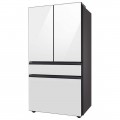 Samsung - Bespoke 30 cu. ft. 3-Door French Door Refrigerator with Beverage Center - White Glass