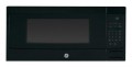 GE - Profile Series 1.1 Cu. Ft. Mid-Size Microwave - Black-on-Black