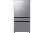 Samsung - 23 cu. ft. 4-Door Flex French Door Counter Depth Smart Refrigerator with Beverage Center - Black Stainless Steel