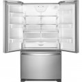 Whirlpool - 20 Cu. Ft. French Door Counter-Depth Refrigerator - Stainless steel