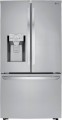 LG - 23.5 Cu. Ft. French Door Counter-Depth Refrigerator with Craft Ice - PrintProof Stainless Steel