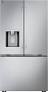 LG - Counter-Depth MAX 23.7 Cu. Ft. French Door Smart Refrigerator with Zero Clearance - Stainless Steel