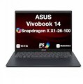ASUS - Upgraded - Vivobook 14 Laptop 14.0 WUXGA Display (Snapdragon X X1-26-100, 16GB, Win 11 Pro) w/Dockztorm Wireless Mouse - Quiet Blue