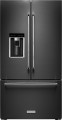 KitchenAid - 23.8 Cu. Ft. French Door Counter-Depth Refrigerator - Black Stainless Steel