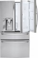 LG - Door-in-Door 29.9 Cu. Ft. 4-Door French Door Refrigerator with Thru-the-Door Ice and Water - Stainless Steel