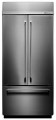 KitchenAid - 20.8 Cu. Ft. French Door Built-In Refrigerator - Stainless steel