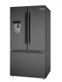 Bosch - 500 Series 26 Cu. Ft. 3-Door French Door Refrigerator with External Water and Ice - Black Stainless Steel
