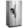 GE - 20.6 Cu. Ft. French Door Counter Depth Refrigerator with Space Saving Icemaker - Stainless Steel