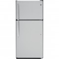GE - 18.2 Cu. Ft. Top-Freezer Refrigerator - Stainless steel-6170713