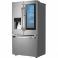 LG - STUDIO 23.5 Cu. Ft. French InstaView Door-in-Door Counter-Depth Smart Wi-Fi Refrigerator - Stainless steel