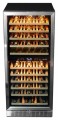 NewAir - Premier Gold Series 116-Bottle Wine Cooler - Stainless Steel/Black