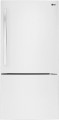 LG - 23.8 Cu. Ft. Bottom-Freezer Refrigerator - White