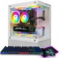 STGAubron - Gaming PC Desktop, Radeon RX 580 16G GDDR5, Intel 10th Gen G5905 3.5Ghz, 16G DDR4, 1T SSD, Win11 Home, White - Black