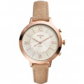 Fossil - Jacqueline Hybrid Smartwatch 36mm Stainless Steel - Rose Gold with Bone Leather Strap
