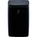 LG - 450 Sq. Ft. Smart Portable Air Conditioner with 12,000 BTU Heater - Black