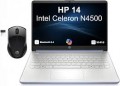 HP - Upgraded - 14 Laptop 14.0 HD Display (Celeron N4500, 32GB, 512GB SSD, Intel UHD, WiFi 6, Win 11 Pro) w/HP Wireless Mouse - Sky Blue