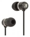 Kicker - Phenom Talk Earbud Headphones - Black