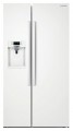 Samsung - 22.3 Cu. Ft. Counter-Depth Side-by-Side Refrigerator with Thru-the-Door Ice and Water - White