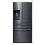 Samsung - 24.73 Cu. Ft. 4-Door Flex French Door Fingerprint Resistant Refrigerator - Black Stainless Steel