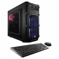 CybertronPC - Palladium Desktop - Intel Core i5 - 8GB Memory - NVIDIA GeForce GTX 1060 - 1TB Hard Drive + 120GB Solid State Drive - Black/Blue