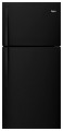 Whirlpool - 19.2 Cu. Ft. Top-Freezer Refrigerator - Black