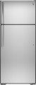 GE - 17.5 Cu. Ft. Top-Freezer Refrigerator - Stainless steel