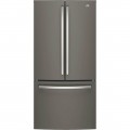 GE - 18.6 Cu. Ft. French Door Counter-Depth Refrigerator - Slate