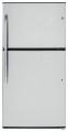 GE - 21.2 Cu. Ft. Top-Freezer Refrigerator - Stainless Steel-GTE21GSHSS-8868299