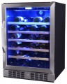 NewAir - 52-Bottle Wine Cooler - Stainless Steel/Black