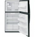 GE - 21.2 Cu. Ft. Top-Freezer Refrigerator - Black