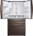 Samsung - 22.6 Cu. Ft. 4-Door French Door Counter Depth Refrigerator - Tuscan Stainless Steel