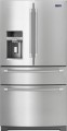 Maytag - 26.2 Cu. Ft. 4-Door French Door Refrigerator - Stainless steel- MFX2876DRM-7009117