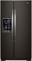 Whirlpool - 28.4 Cu. Ft. Side-by-Side Refrigerator with In-Door-Ice Storage - Black Stainless Steel