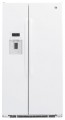 GE - 21.9 Cu. Ft. Side-by-Side Counter-Depth Refrigerator - White