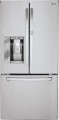 LG - 24.4 Cu. Ft. French Door Refrigerator with Thru-the-Door Ice and Water - Stainless steel-7901001