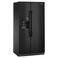 Whirlpool - 36 Cu. Ft. Side-by-Side Counter-Depth Refrigerator with In-Door Ice & Water - Black