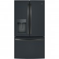 GE - 27.8 Cu. Ft. French Door Refrigerator - Black Slate