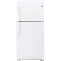 GE - 19.2 Cu. Ft. Top-Freezer Refrigerator with Garage Ready Performance - White--6399140