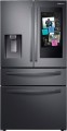 Samsung - Samsung - Family Hub 27.7 Cu. Ft. 4-Door French Door Fingerprint Resistant Refrigerator - Black Stainless Steel - Fingerprint Resistant Black Stainless Steel