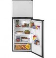 Haier - 9.8 Cu. Ft. Top-Freezer Refrigerator with Adjustable Spill Proof Glass Shelves - Stainless Steel