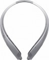 LG - TONE Platinum Wireless In-Ear Behind-the-Neck Headphones - Silver