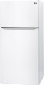 LG - 23.8 Cu. Ft. Top-Freezer Refrigerator - Smooth White-7465109