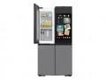 Samsung - Bespoke 29 cu. ft. 4-Door French Door Refrigerator with AI Home & AI Vision Inside™ - Charcoal Glass / Stainless Steel
