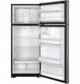GE - 17.5 Cu. Ft. Frost-Free Top-Freezer Refrigerator - Silver